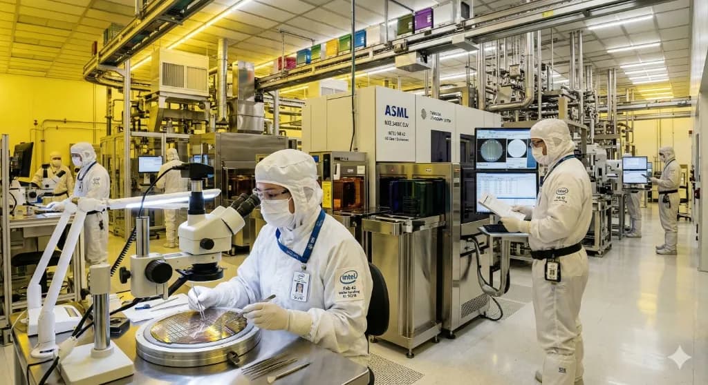 Advanced microchip manufacturing clean room
